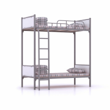 Guangzhou furniture market wooden shelves bed with slide white bunk beds